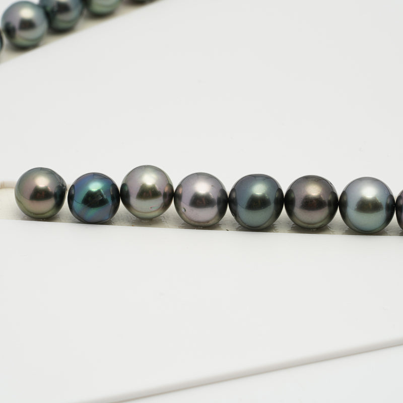 44pcs Multicolor 8-11mm - NR AAA/AA Quality Tahitian Pearl Necklace NL1245