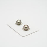 2pcs Multicolor 9-9.2mm - NR AAA/AA Quality Tahitian Pearl Pair ER1343 CMP1