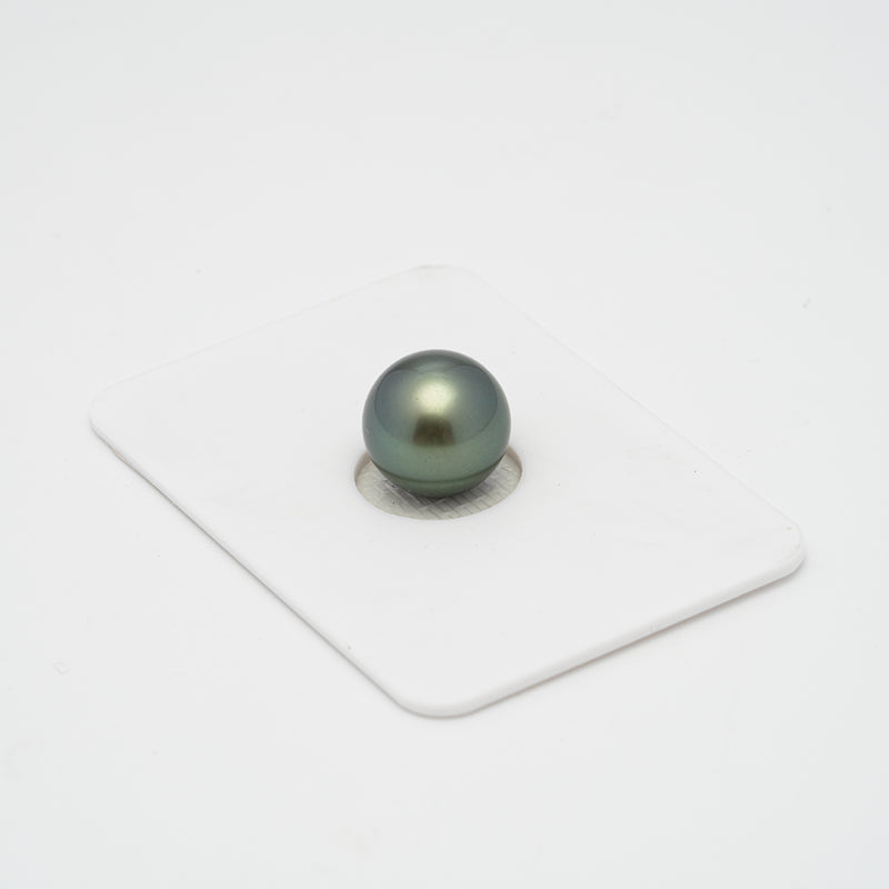 1pcs Green 10.8mm - SB AA/AAA Quality Tahitian Pearl Single LP1638 CMP1