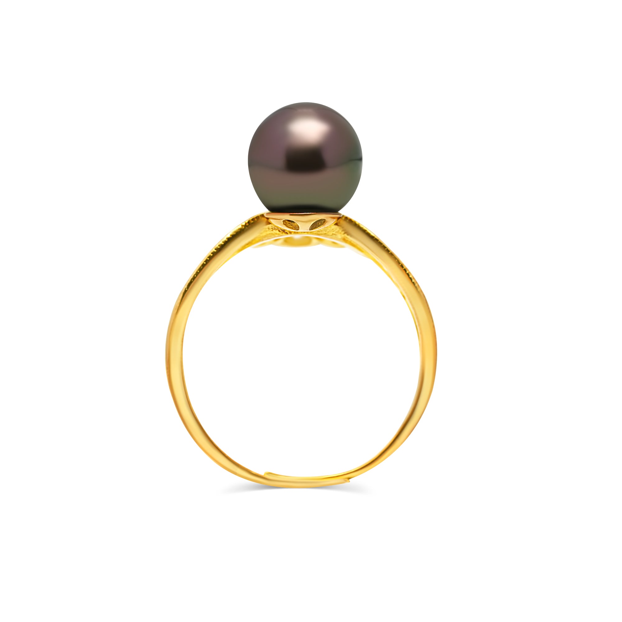 1pcs Tahitian Pearl Ring 925 Silver SHM1084 OR10