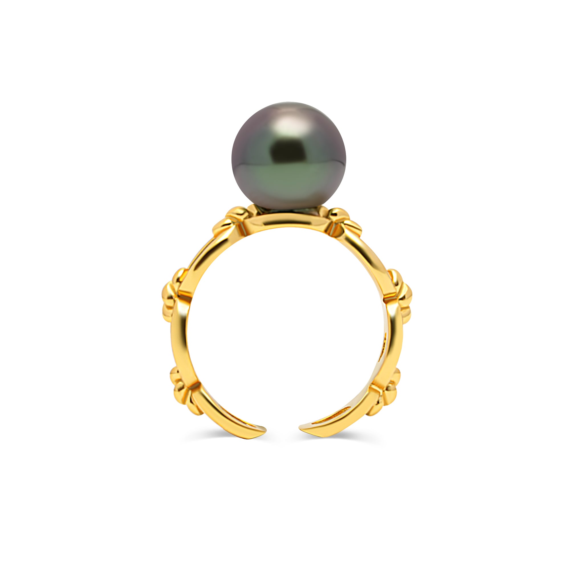 1pcs Tahitian Pearl Ring 925 Silver SHM1381 OR11