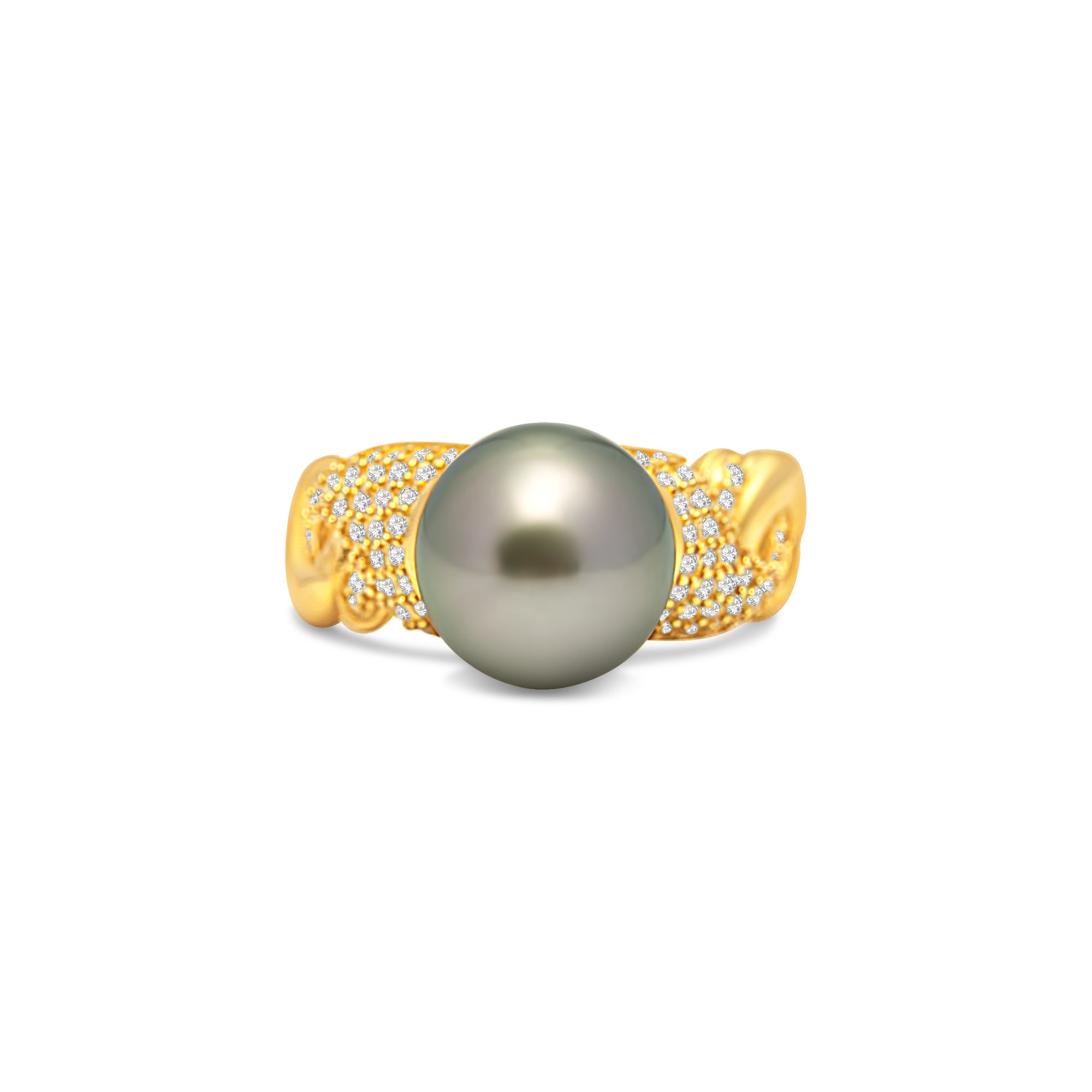 1pcs Tahitian Pearl Ring 925 Silver SHM1605