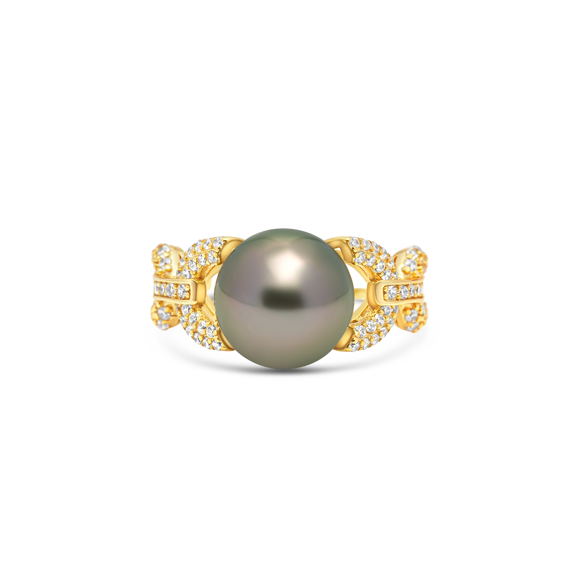 1pcs Tahitian Pearl Ring 925 Silver SHM1715