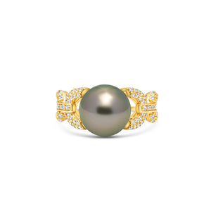 1pcs Tahitian Pearl Ring 925 Silver SHM1715