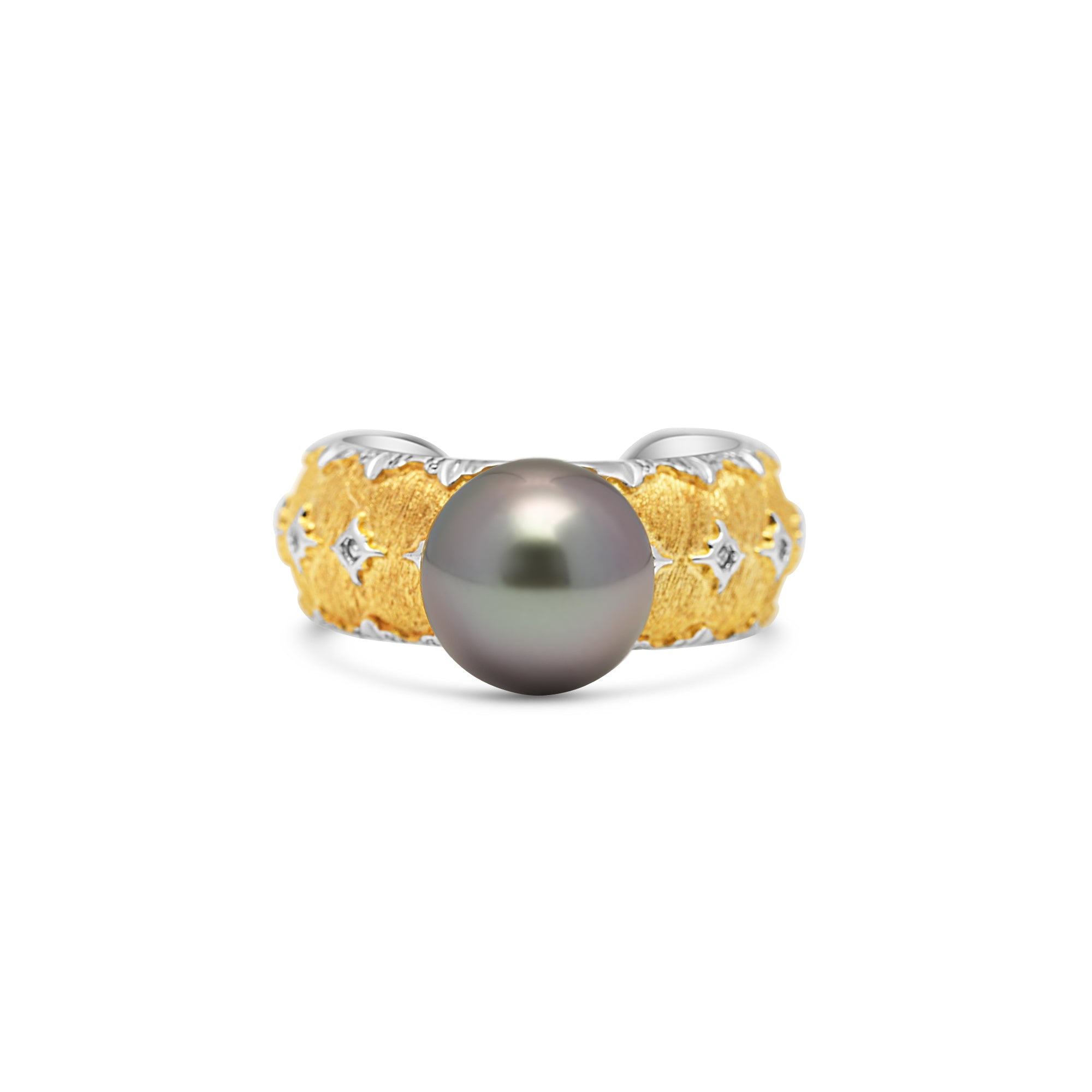 1pcs Tahitian Pearl Ring 925 Silver SHM1808