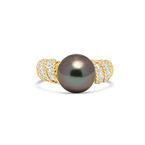 1pcs Tahitian Pearl Ring 925 Silver SHM1825