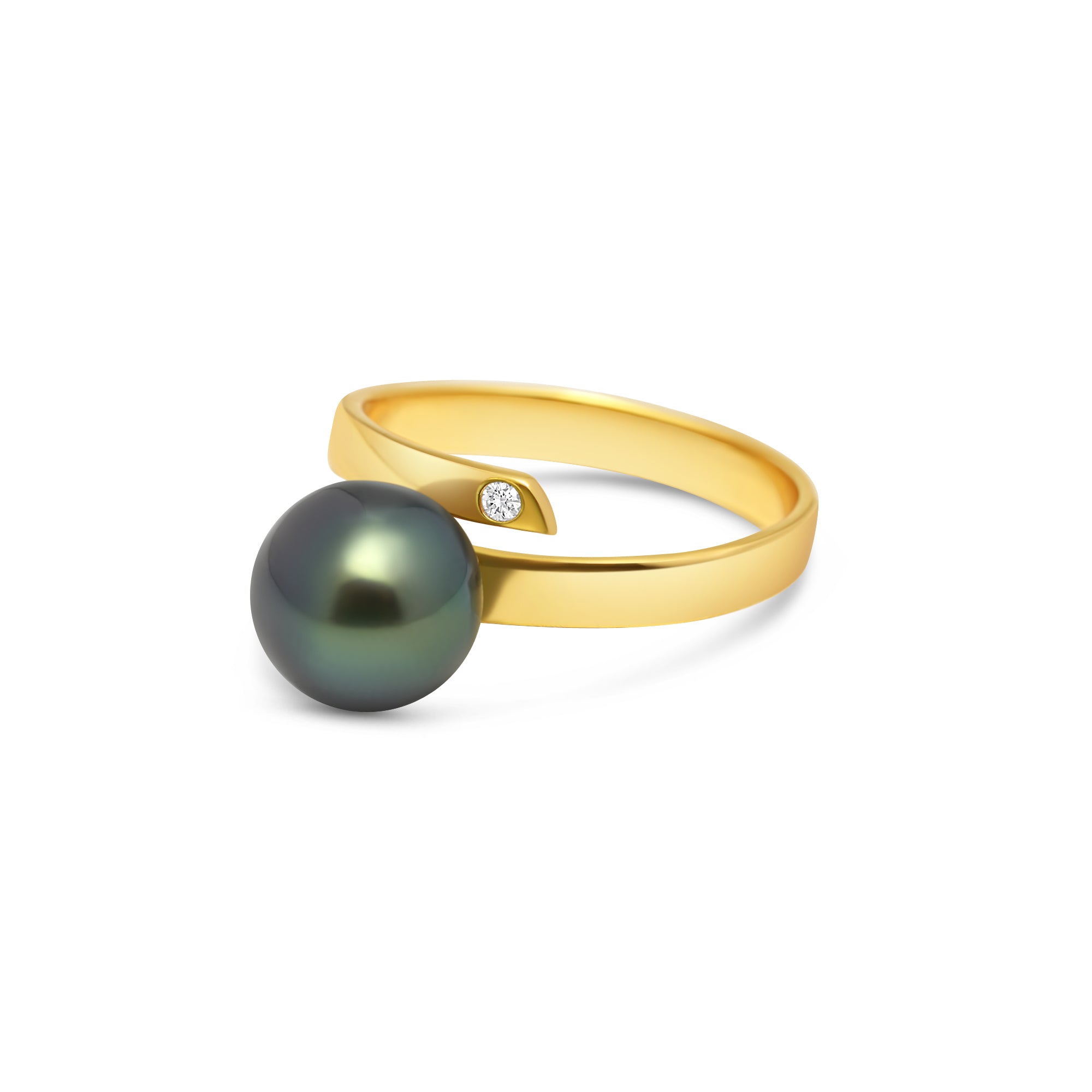 1pcs Tahitian Pearl Ring 925 Silver SHM756