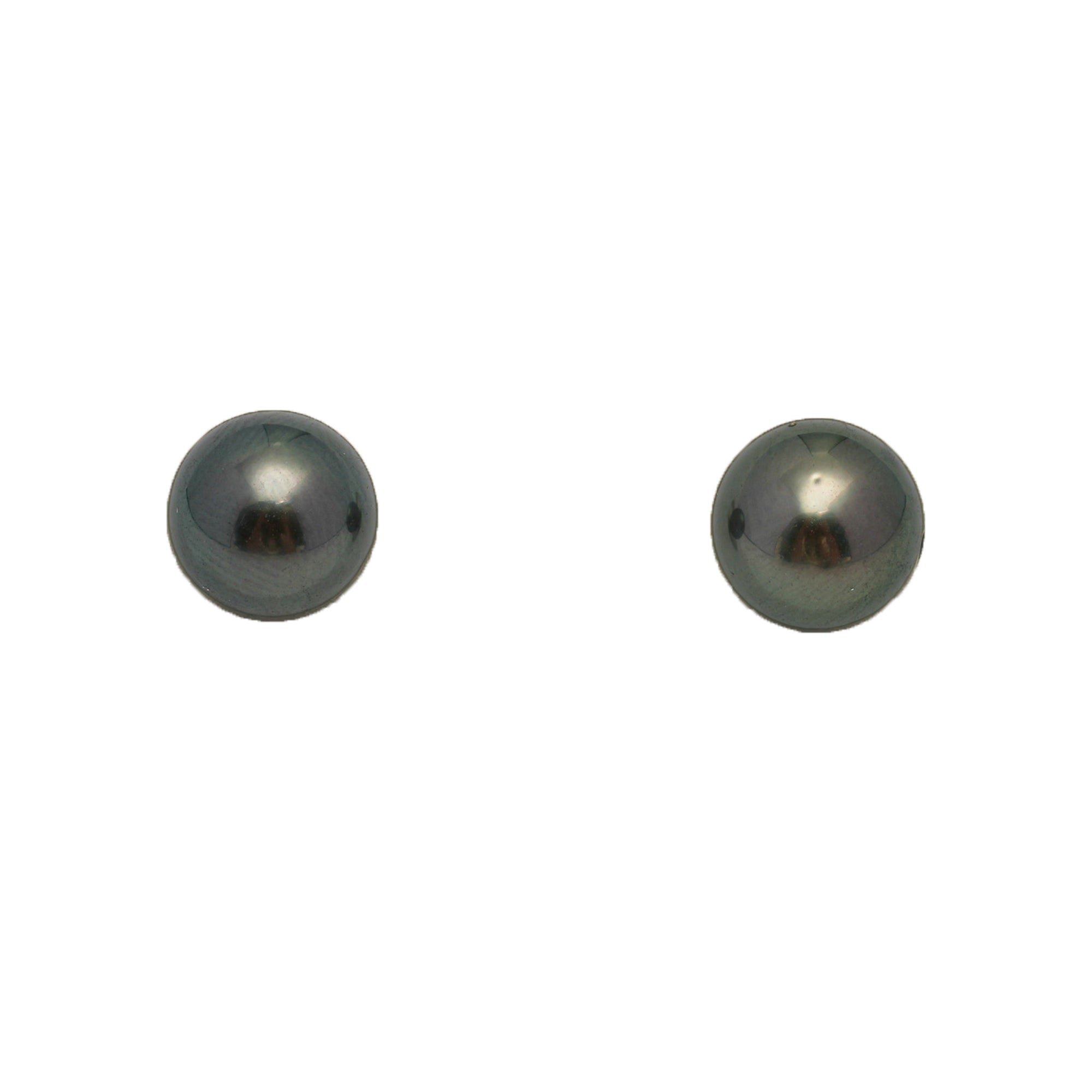 2pcs Dark Green 7.8-7.9mm - RSR AAA/AA Quality Tahitian Pearl Pair ER1793 NG19