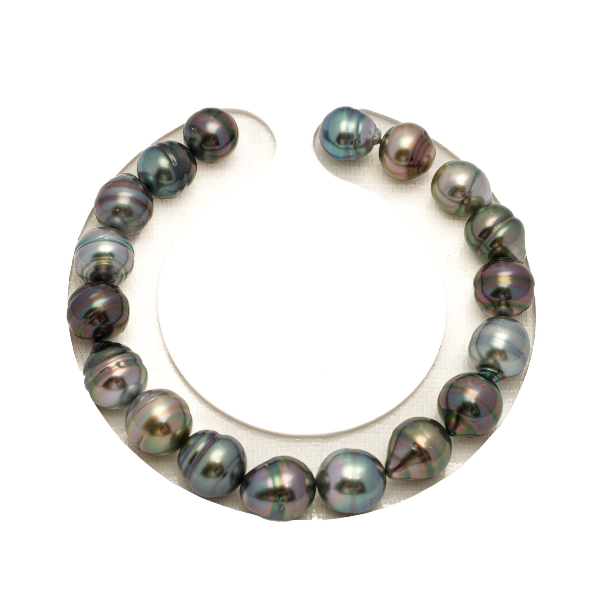 18pcs Mix 8-10mm - CL/SB AAA/AA Quality Tahitian Pearl Bracelet BR2364 TH5