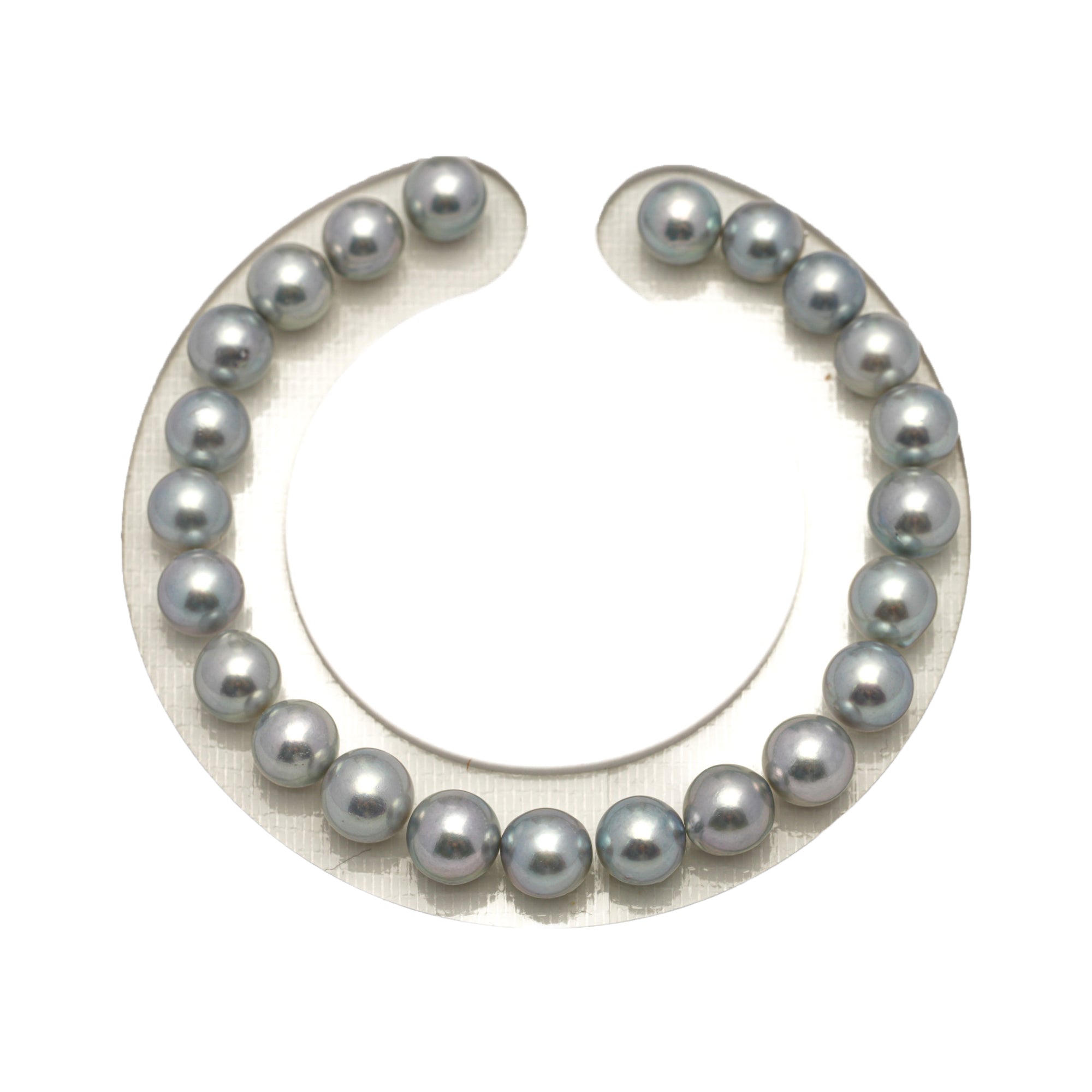 23pcs Akoya Pearl "High Luster" Silver Mix 7.2-7.5mm - SR/NR AAA/AA Quality Bracelet AKBR2417 CMA1