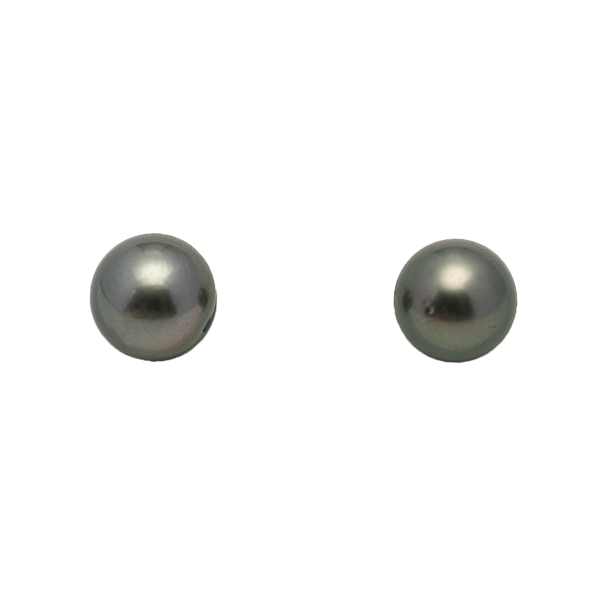2pcs Green 8.6-8.9mm - SR/NR AAA/AA Quality Tahitian Pearl Pair ER1882 LP1