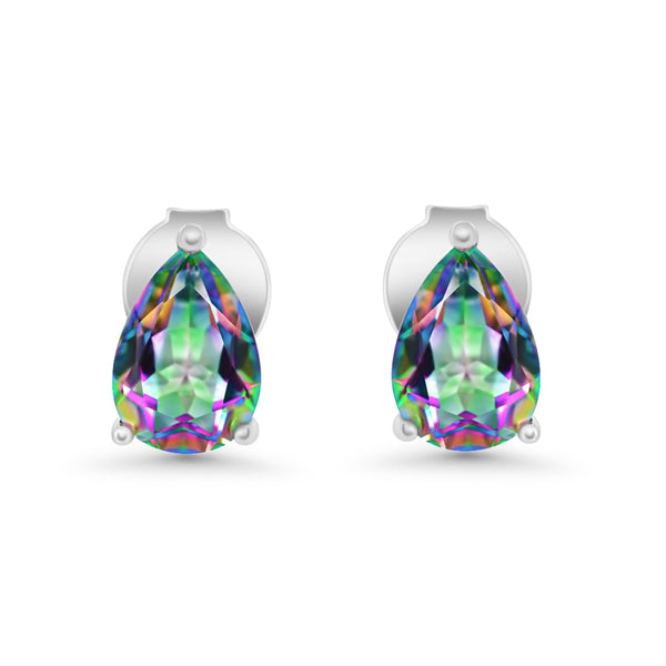 Earring Rainbow Quartz Pear Cut jewelry SHM1259