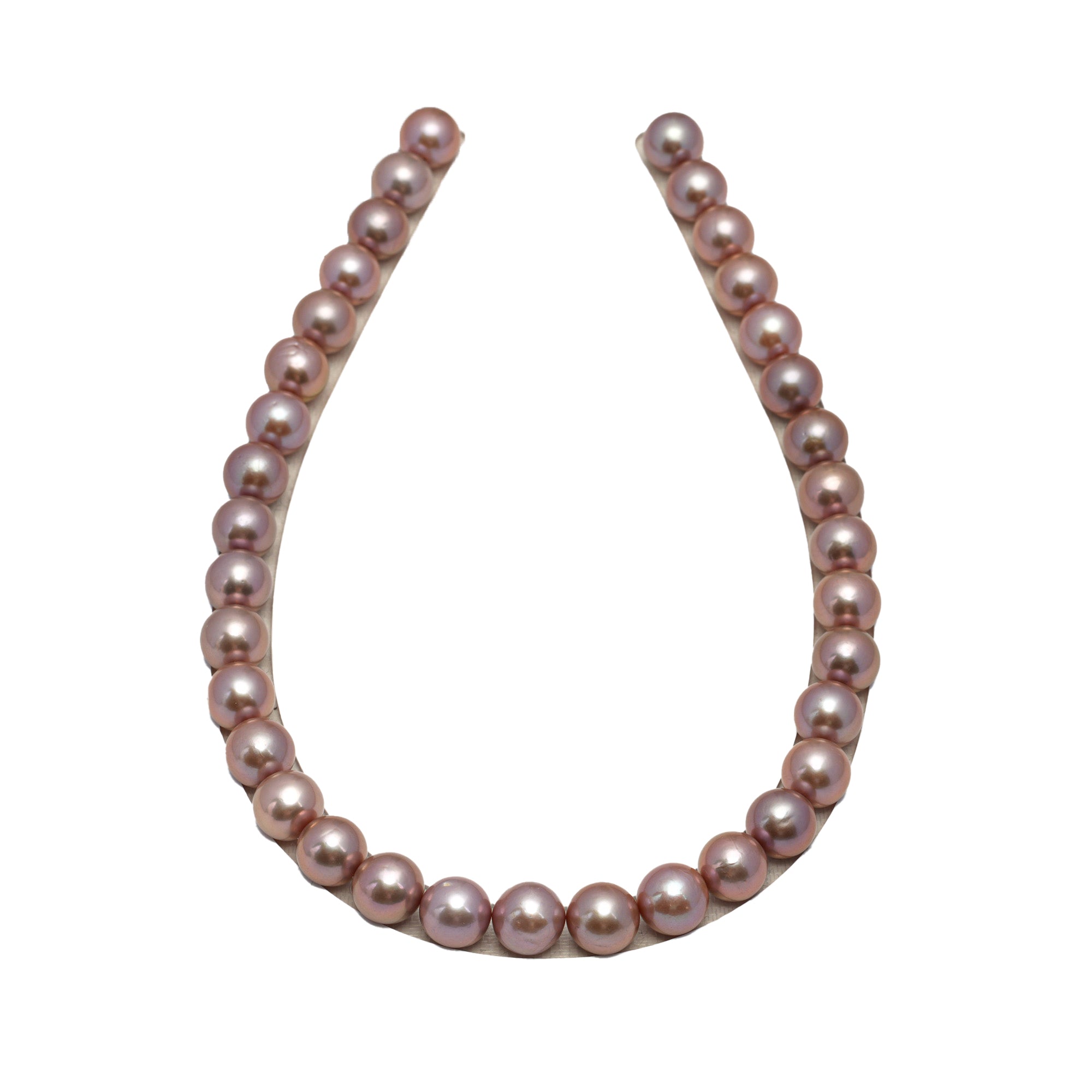 35pcs Pink 12-13mm - SR/NR AA Quality Fresh Water Pearl Edison Necklace NL1695