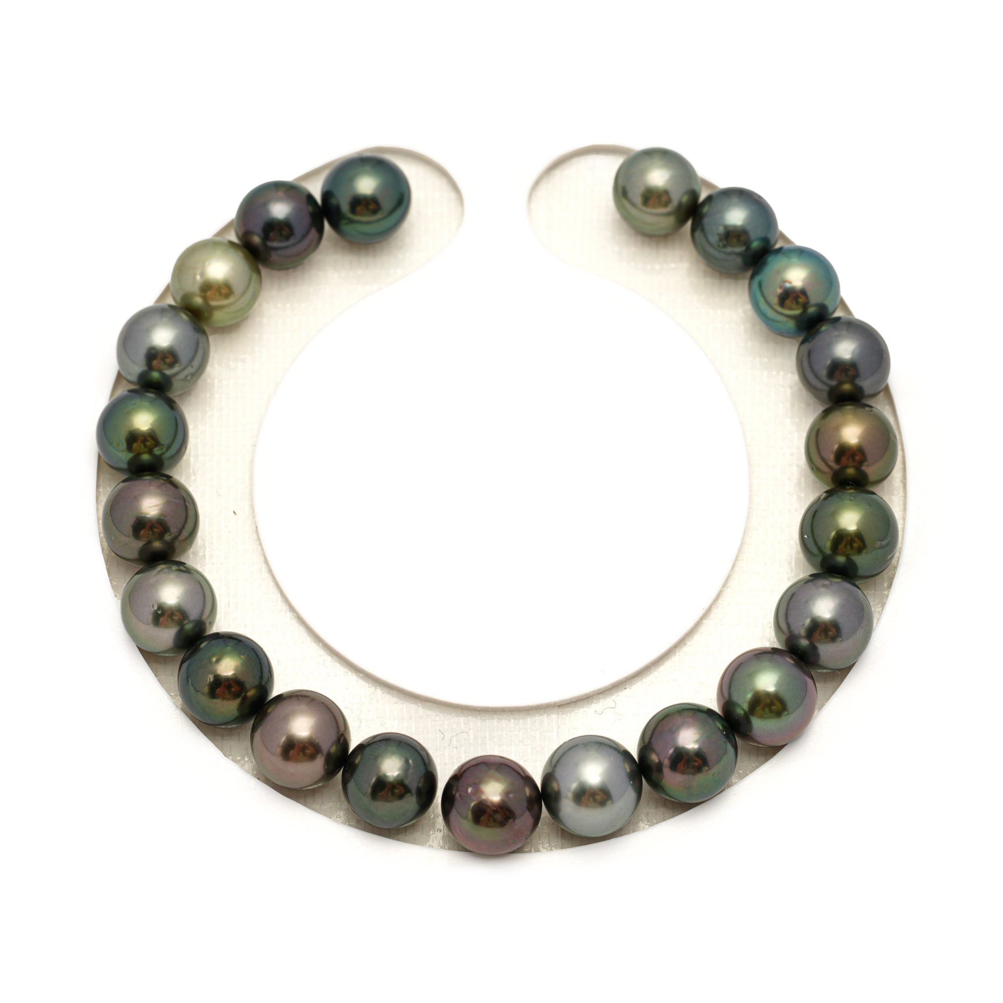 21pcs Multicolor 8mm - RSR AA Quality Tahitian Pearl Bracelet BR2338 OR13