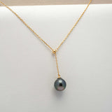 925 Silver Gold Y Chain with Pearl SHM8TH2