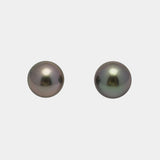 2pcs Dark Cherry 11.1-11.3mm - SR AAA Quality Tahitian Pearl Pair ER486