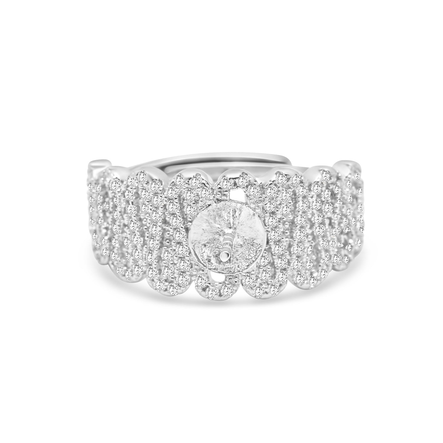 Adjustable Ring 925 Silver for pearl SC279
