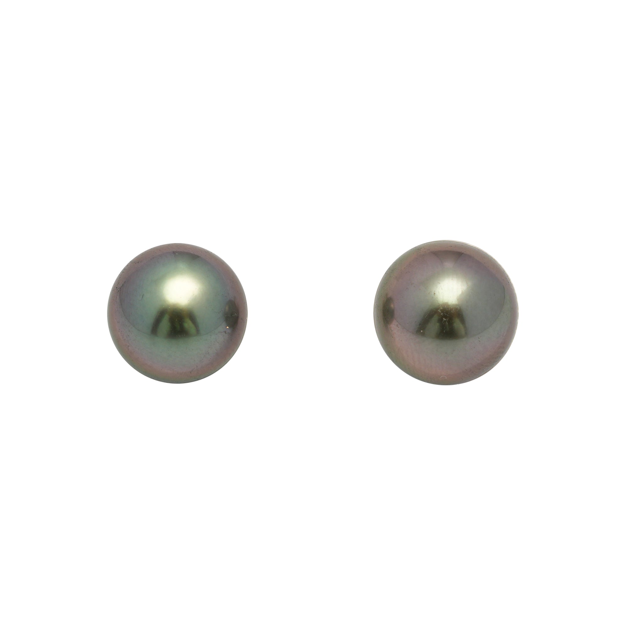 2pcs Multicolor 10.4-10.7mm - SR AAA Quality Tahitian Pearl Pair ER1676 OR11