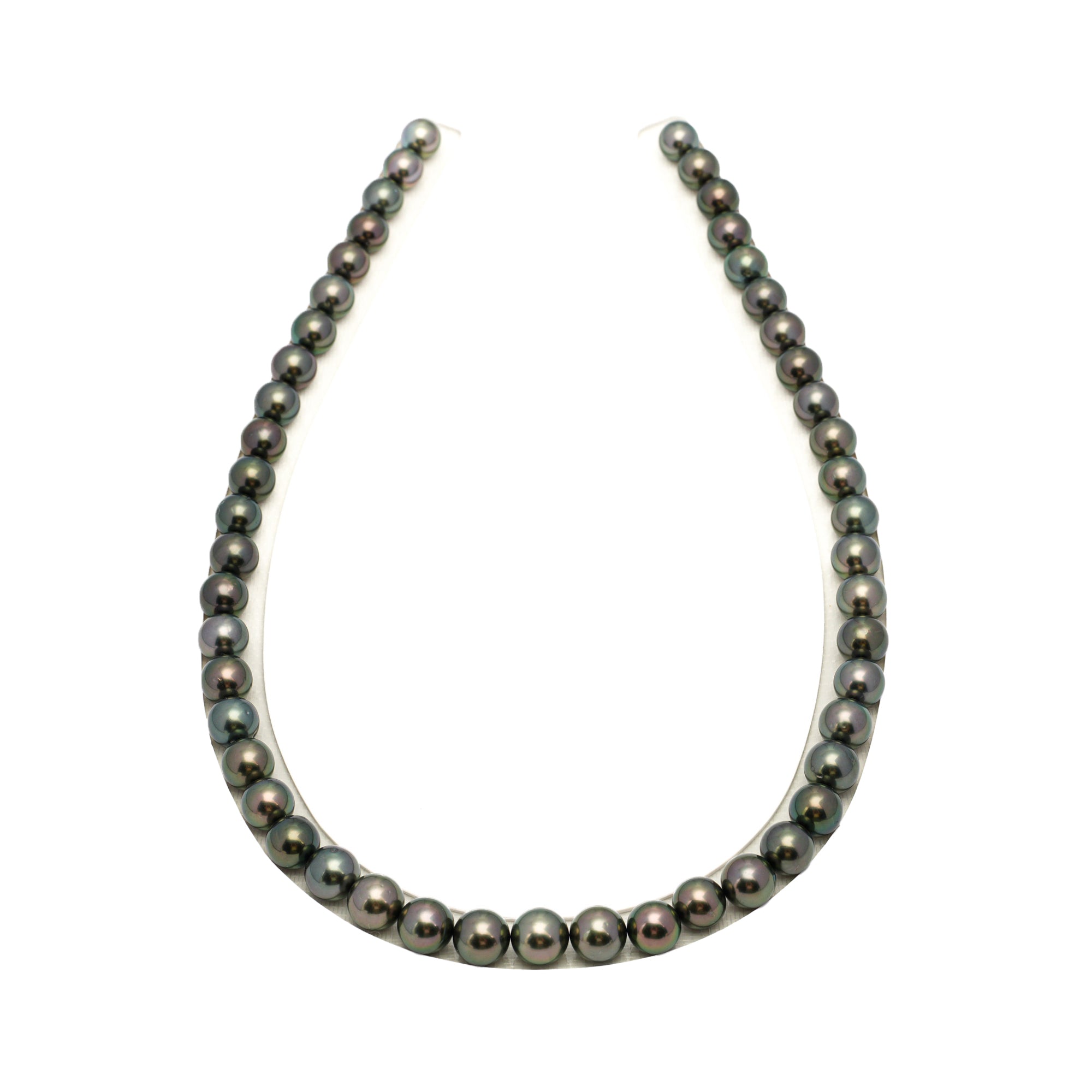 49pcs Green Mix 7-9mm - RSR AAA/AA Quality Tahitian Pearl Necklace NL1697 OR13