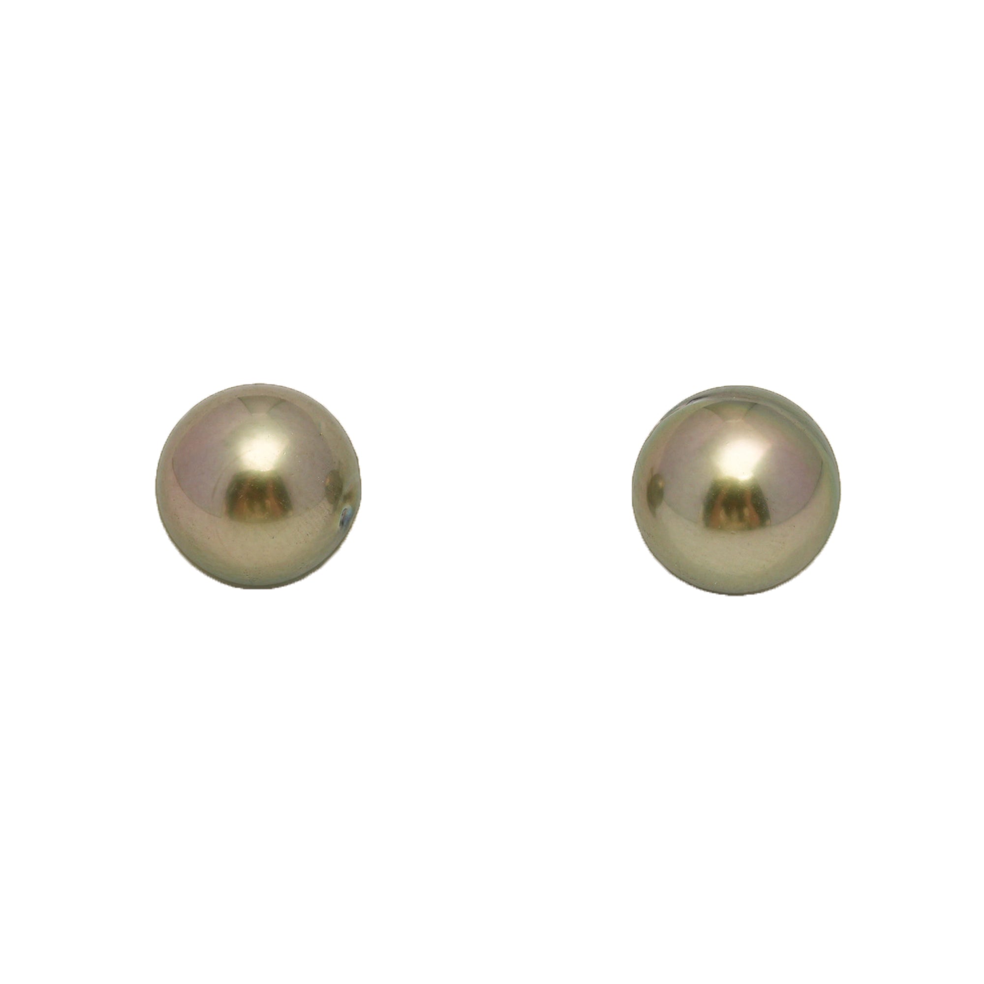 2pcs Golden 8.7-8.8mm - RSR AAA Quality Tahitian Pearl Pair ER1773 OR13