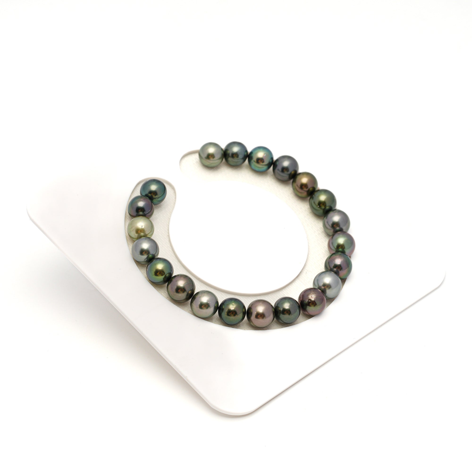 21pcs Multicolor 8mm - RSR AA Quality Tahitian Pearl Bracelet BR2338 OR13