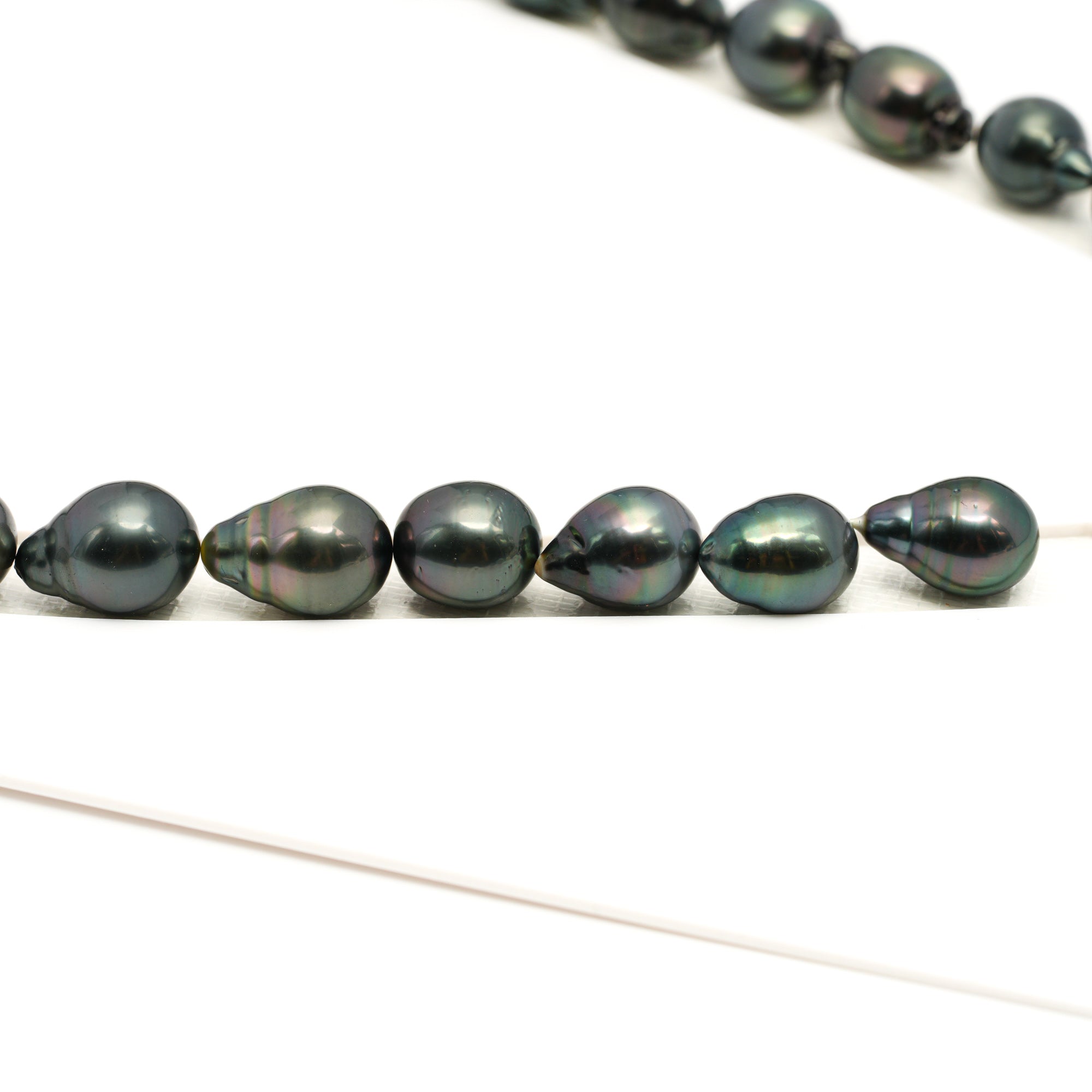30pcs Dark Mix 9-12mm - CL/SB AAA/AA Quality Tahitian Pearl Necklace NL1767 LP1
