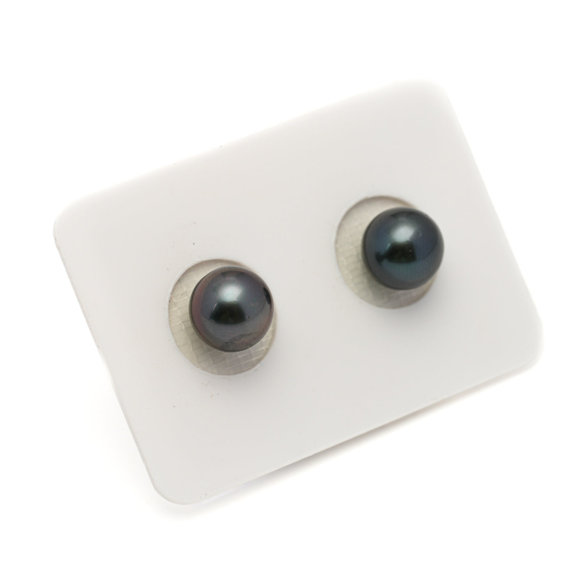 2pcs Blue 8.7mm - NR AAA/AA Quality Tahitian Pearl Pair ER1884 LP1