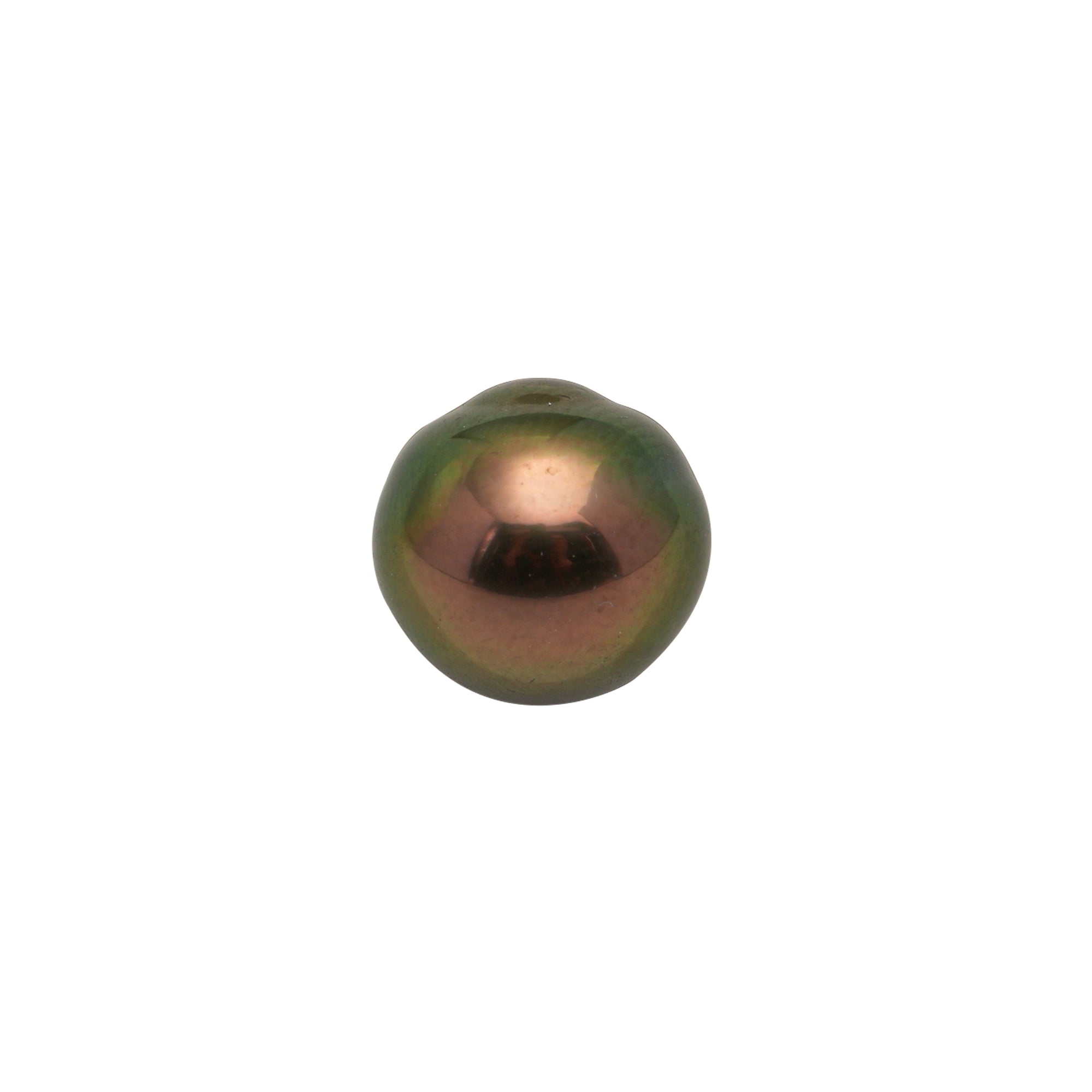1pcs "High Luster" Brown Green 10.8mm - SB AAA/AA Quality Tahitian Pearl Single LP2450 LP2