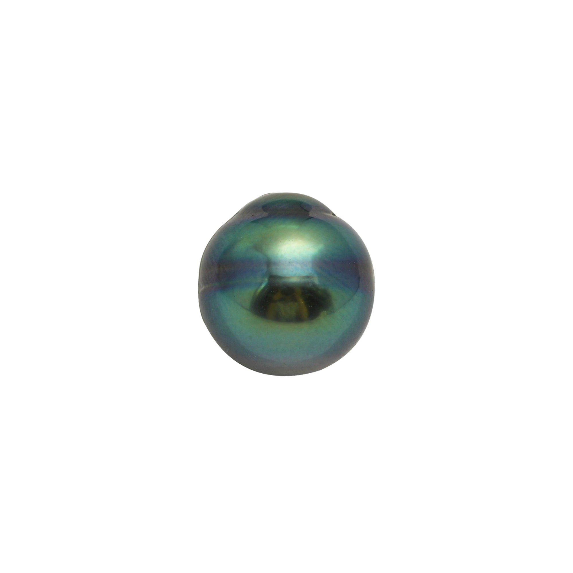 1pcs "High Luster" Blue Green 10.5mm - SB AAA Quality Tahitian Pearl Single LP2480 LP2