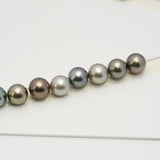 35pcs "High Luster" Multicolor 11-12mm - RSR AAA/TOP Quality Tahitian Pearl Necklace NL1484 OR6