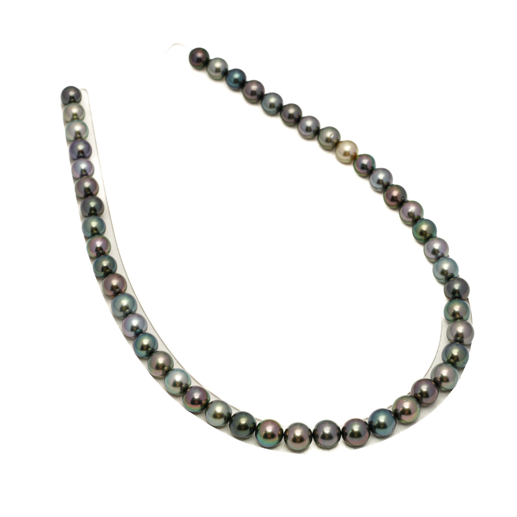 47pcs Multicolor 8-9mm - RSR AAA/AA Quality Tahitian Pearl Necklace NL1696 OR13