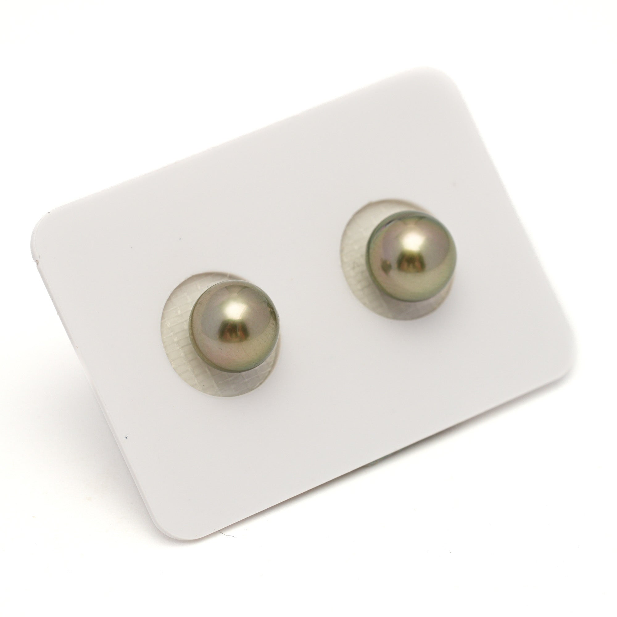 2pcs Golden 8.7-8.8mm - RSR AAA Quality Tahitian Pearl Pair ER1773 OR13