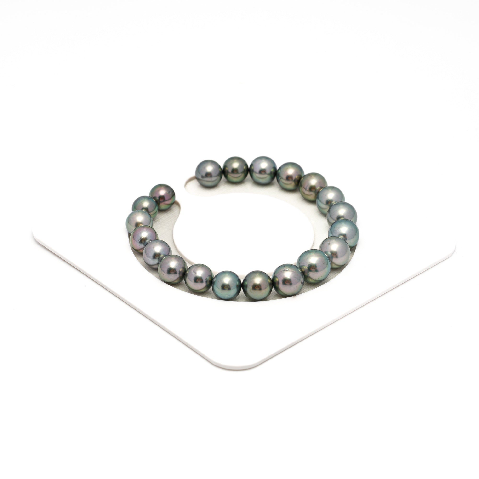 20pcs Green Mix 8-10mm - SR AAA/AA Quality Tahitian Pearl Bracelet BR2347 OR7