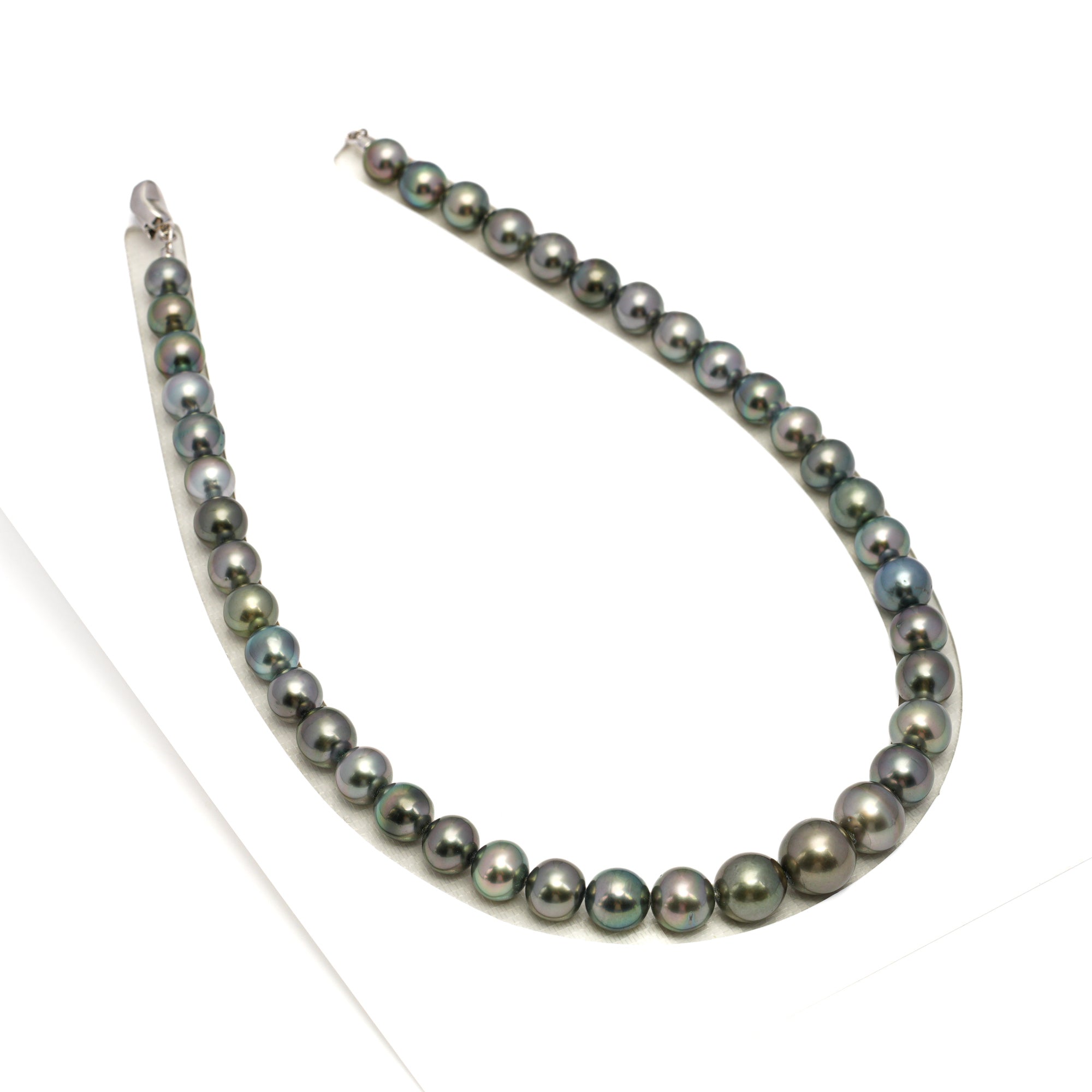 41pcs Multicolor 8-13mm - SR/NR AAA Quality Tahitian Pearl Drilled Necklace NL1735 WF1