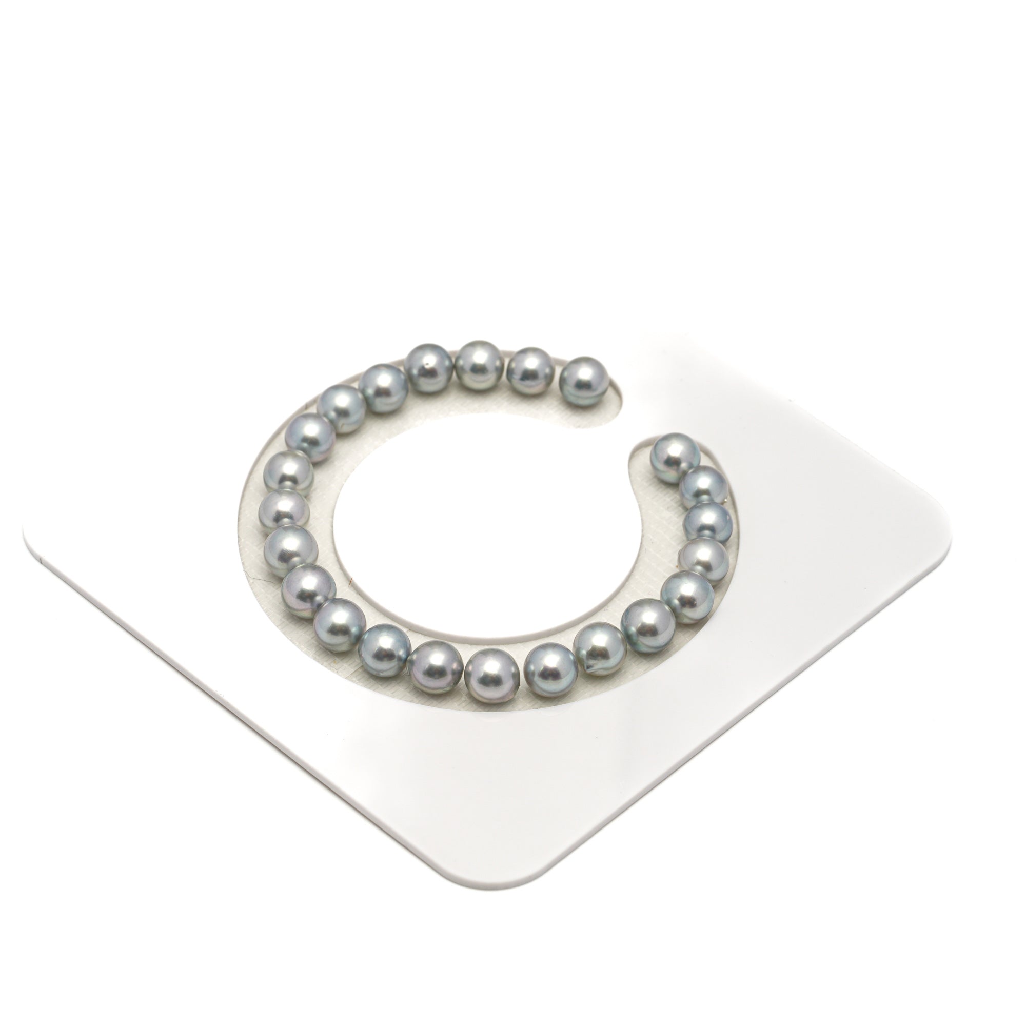 23pcs Akoya Pearl "High Luster" Silver Mix 7.2-7.5mm - SR/NR AAA/AA Quality Bracelet AKBR2417 CMA1