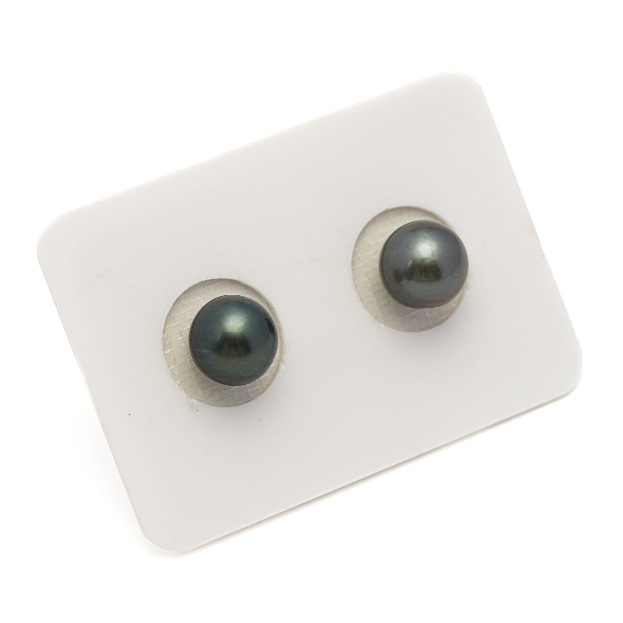 2pcs Blue 8.5mm - NR AA Quality Tahitian Pearl Pair ER1881 LP1