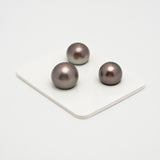 3pcs Cherry 12-13.6mm - NR AAA/AA Quality Tahitian Pearl Trio Set ER1557 A101