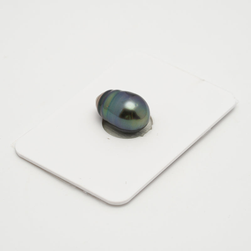 1pcs Blue Green 10mm - SB AAA Quality Tahitian Pearl Single LP2021 OR7