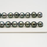 43pcs Mix 8-11mm - SB AA/AAA Quality Tahitian Pearl Necklace NL1637 HL3