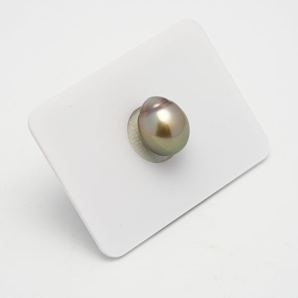 1pcs Golden Green 10.3mm - SB AAA Quality Tahitian Pearl Single LP2136 HL3