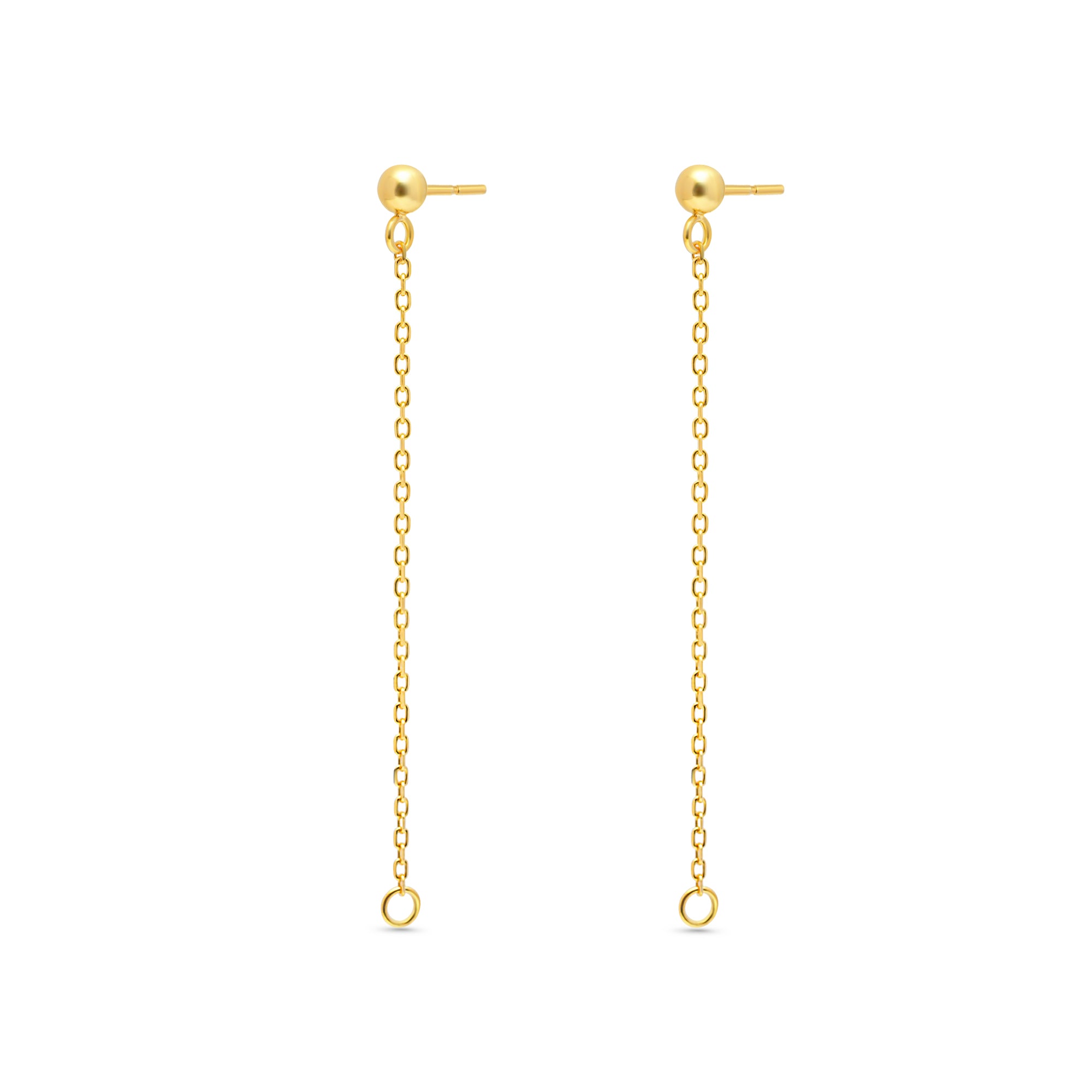 Chain Earring Bails 925 Silver for Pearl SC15