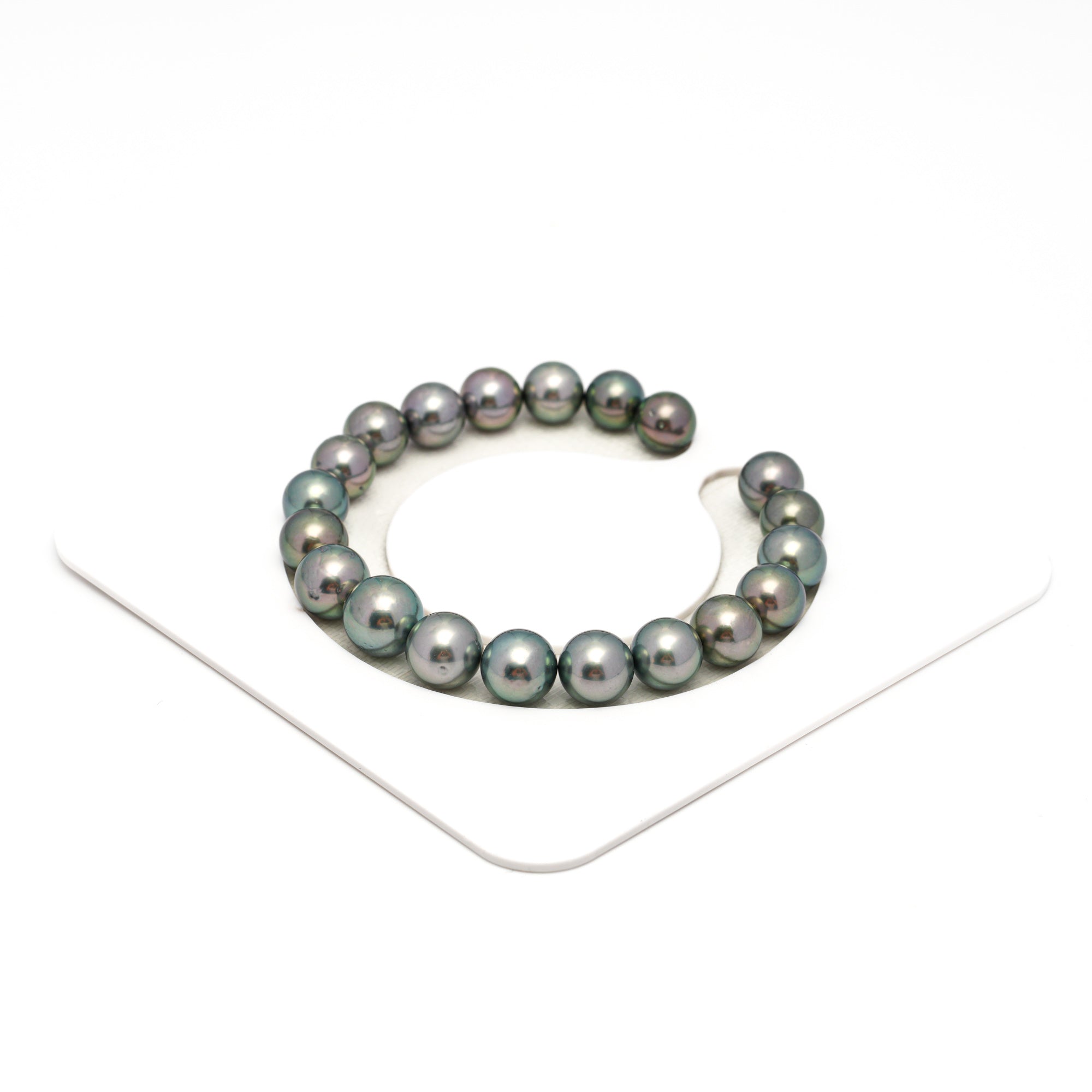 20pcs Green Mix 8-10mm - SR AAA/AA Quality Tahitian Pearl Bracelet BR2347 OR7