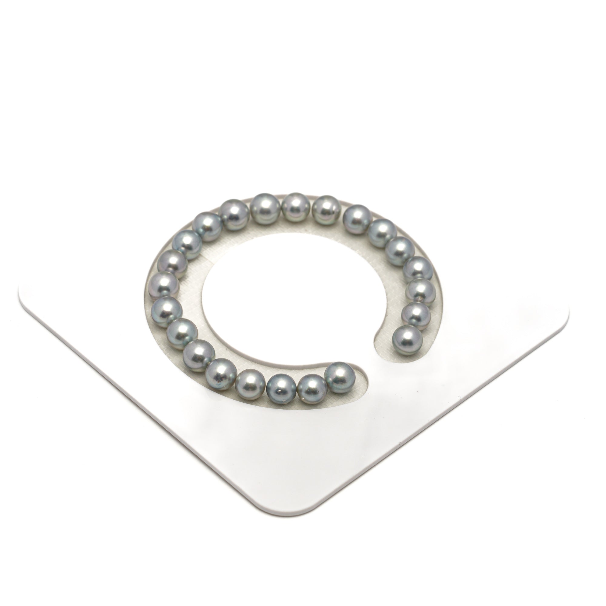 23pcs Akoya Pearl "High Luster" Silver Mix 7.2-7.5mm - SR/NR AAA/AA Quality Bracelet AKBR2417 CMA1