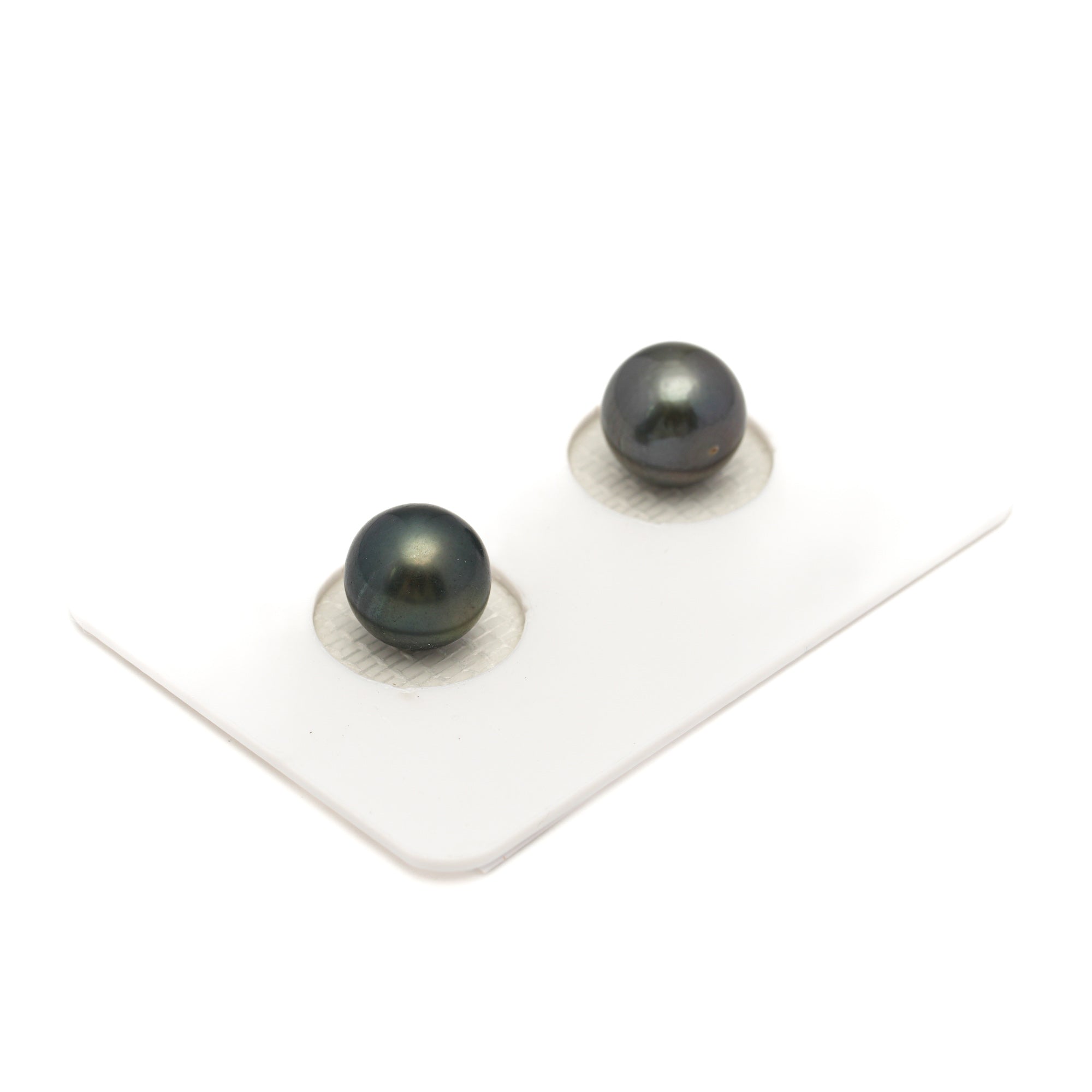 2pcs Blue 8.5mm - NR AA Quality Tahitian Pearl Pair ER1881 LP1