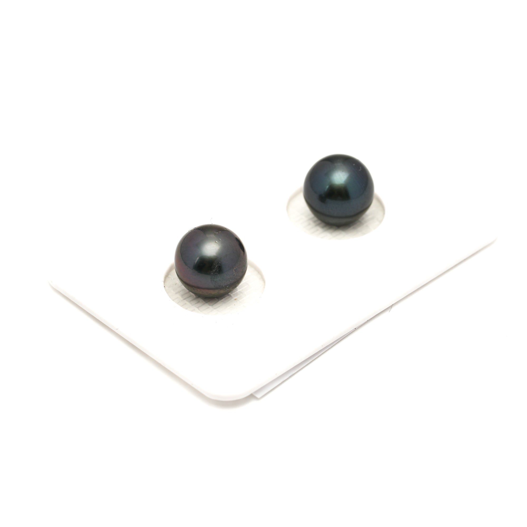 2pcs Blue 8.7mm - NR AAA/AA Quality Tahitian Pearl Pair ER1884 LP1