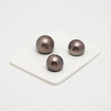 3pcs Cherry 12-13.6mm - NR AAA/AA Quality Tahitian Pearl Trio Set ER1557 A101