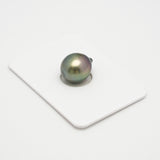 1pcs "High Luster" Green 11.5mm - SB AAA/TOP Quality Tahitian Pearl Single LP1999 MI1