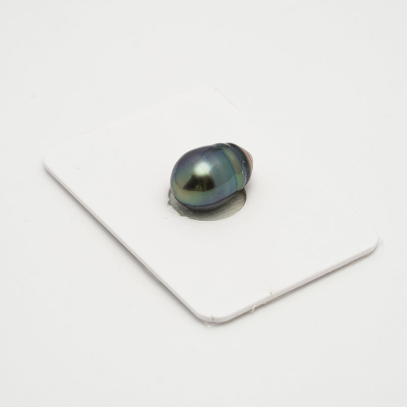 1pcs Blue Green 10mm - SB AAA Quality Tahitian Pearl Single LP2021 OR7