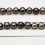 47pcs Multicolor 8-10mm - SR/NR AA/A Quality Tahitian Pearl Drilled Necklace NL1571 CMP4