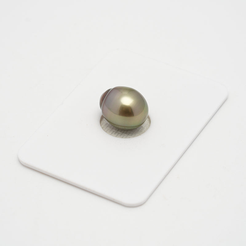 1pcs Golden Green 10.3mm - SB AAA Quality Tahitian Pearl Single LP2136 HL3